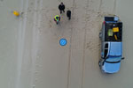 Vol drone (Suivi photogrammétrique) au-dessus de la plage et la dune du Trencat (commune de La Teste de Buch)